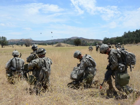 California Army National Guard infantry at Fort Hunter, Liggett, Calif., for annual training July 14-28, 2013.